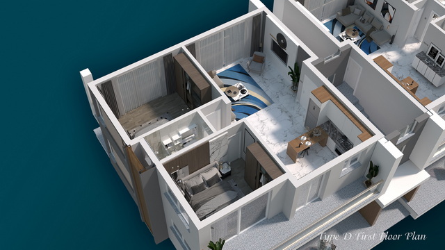 Four Seasons Life 2 2+1 Apartment First Floor plan Sea Swan 2